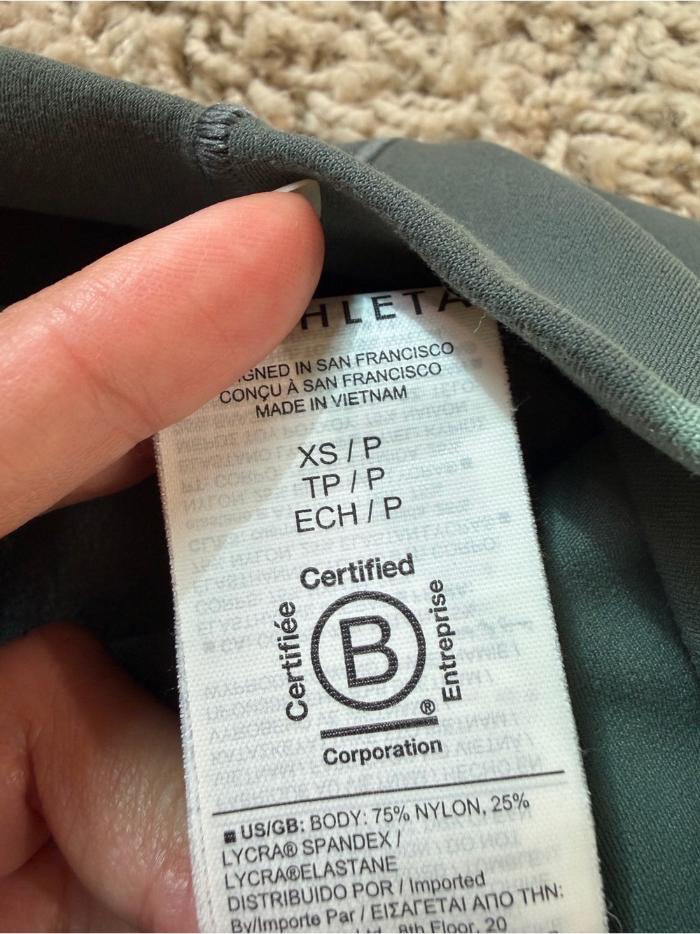 Athleta Transcend Tights XSP High Waist - Picture 6 of 6